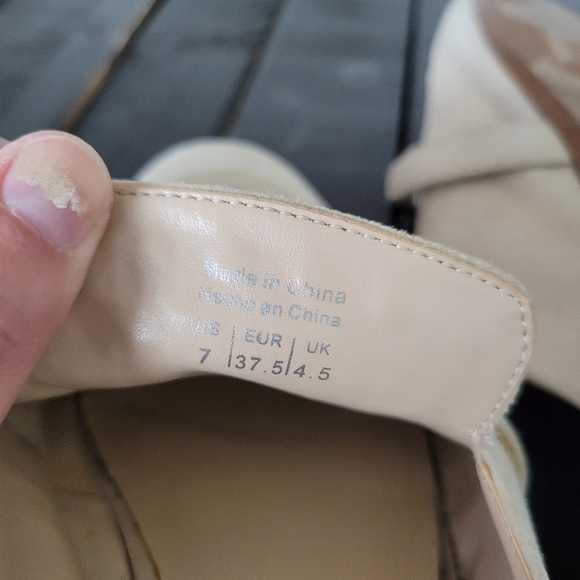 Aldo Mules Beige Slides Slip On Horsebit Studs Women's 7 Shoes - Picture 9 of 9